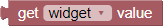 Get Widget Value