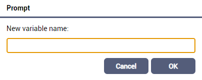 New Variable Prompt