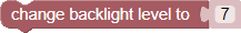 Set Backlight Level