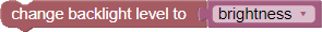 Set Backlight to Variable Value