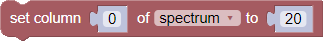Set Spectrum Column Value