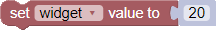 Set Widget Value